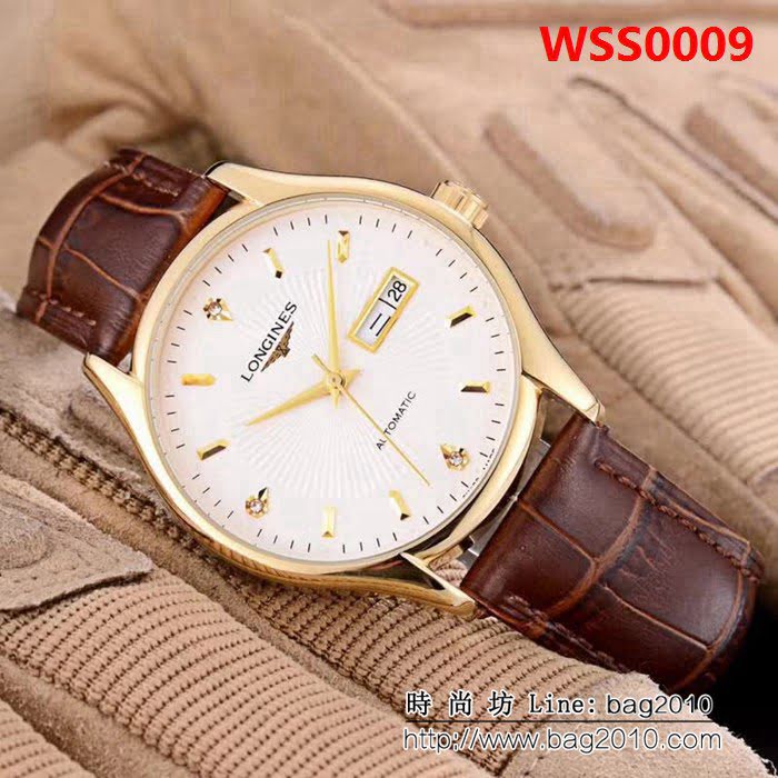 LONGINES浪琴 經典大三針 全自動機械 精品男士腕表 WSS0009