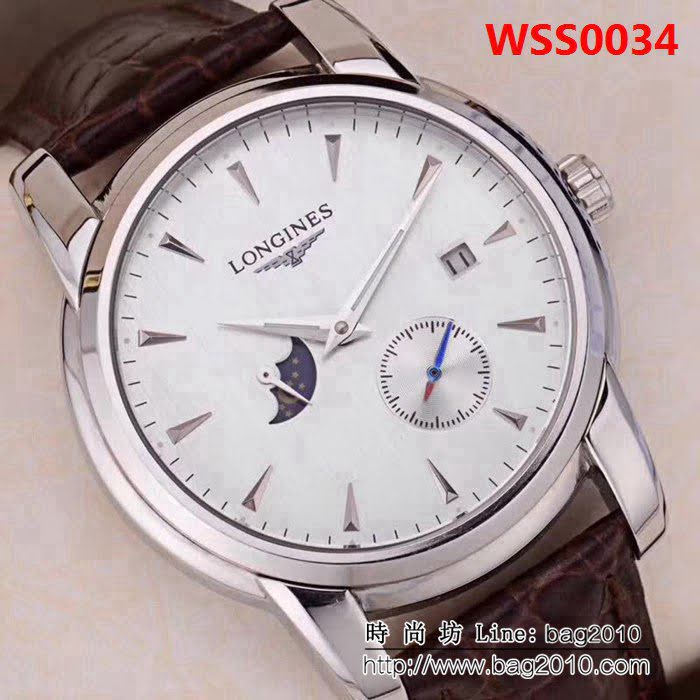 LONGINES浪琴 最新款式 全自動機械機芯 精品男士腕表 WSS0034
