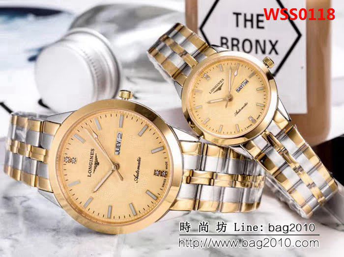 LONGINES浪琴 熱賣款 石英機芯 精品情侶對表 WSS0118