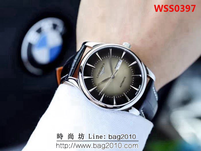LONGINES浪琴 新款首發 100米防水 男士腕表 WSS0397