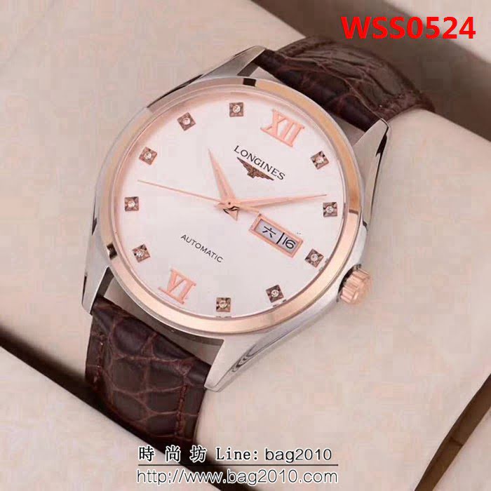 LONGINES浪琴 全自動機械 精品男士腕表 WSS0524