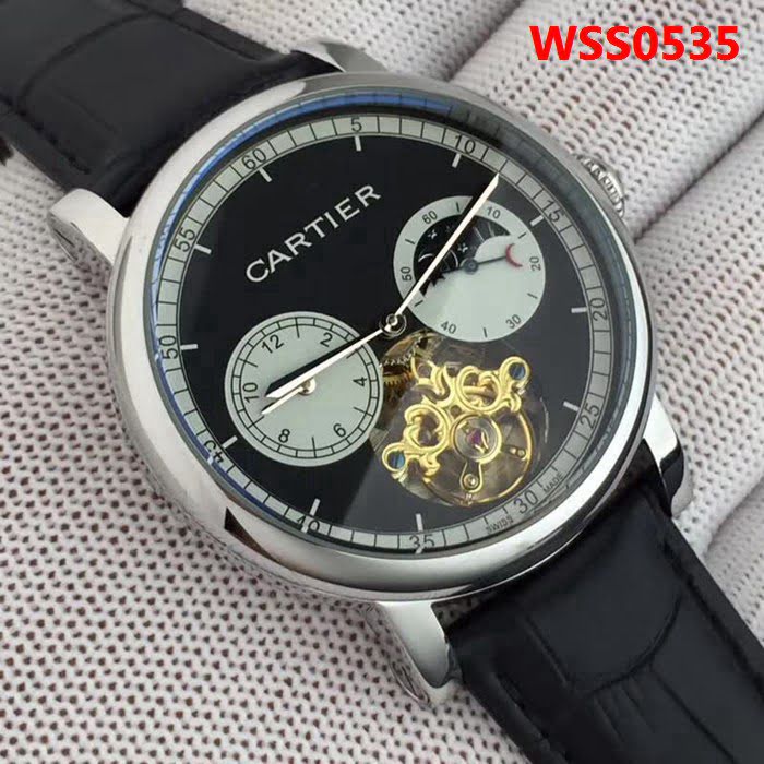 CARTIER卡地亞 倫敦新品 多功能陀飛輪精品男士腕表 WSS0535