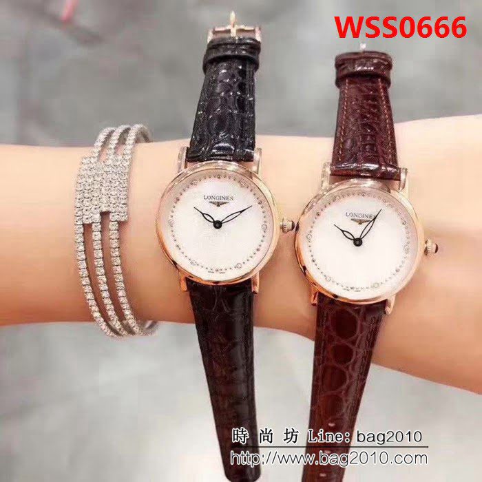 LONGINES浪琴 全新麗雅系列 石英女士腕表 WSS0666