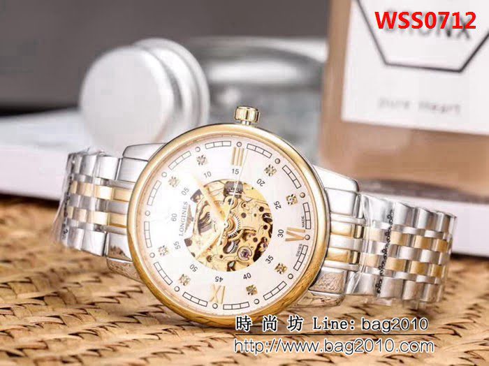 LONGINES浪琴 勁爆鏤空 精品男士腕表 WSS0712