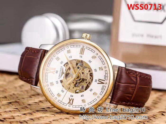 LONGINES浪琴 勁爆鏤空 精品男士腕表 WSS0713