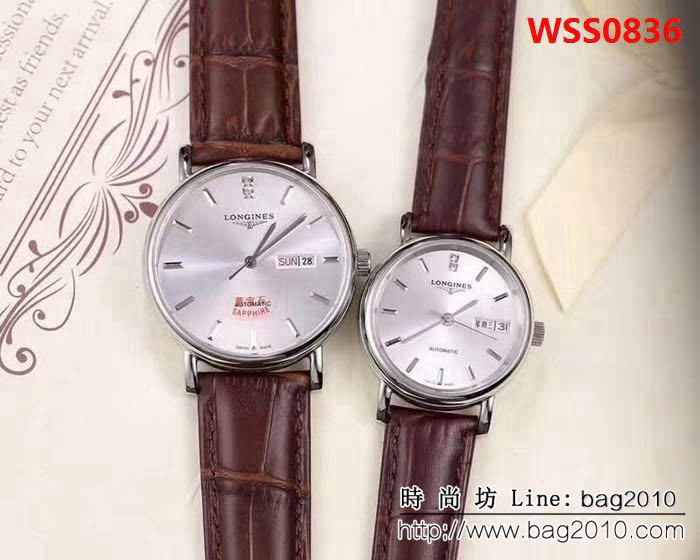 LONGINES浪琴 經典碟飛系列 情侶機械腕表 WSS0836