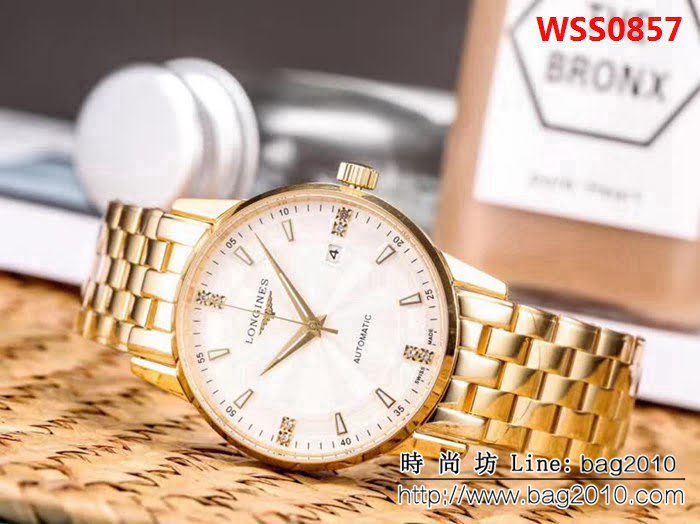 LONGINES浪琴 經典大三針 全自動機械 精品男士腕表 WSS0857