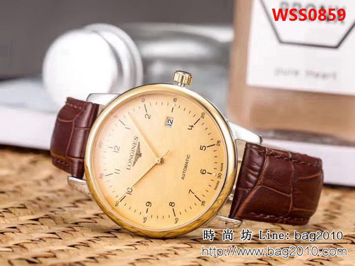 LONGINES浪琴 經典大三針 全自動機械 精品男士腕表 WSS0859