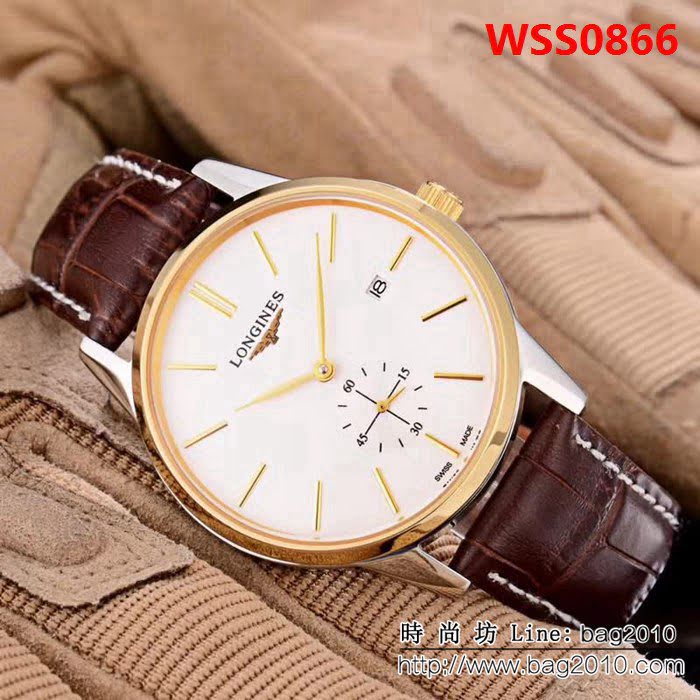 LONGINES浪琴 經典兩針半 精品男士腕表 WSS0866