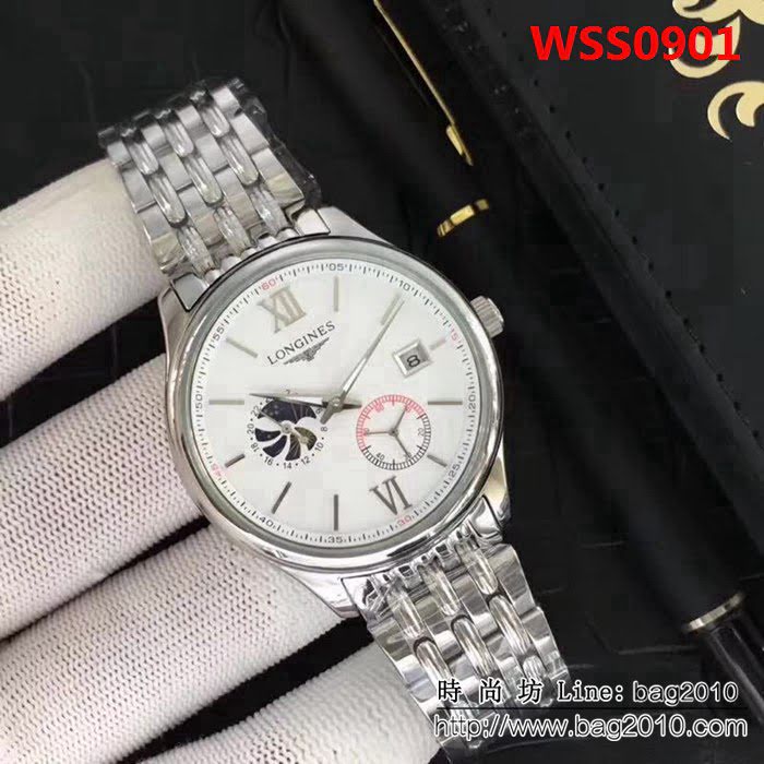 LONGINES浪琴 全自動機械 男士腕表 WSS0901