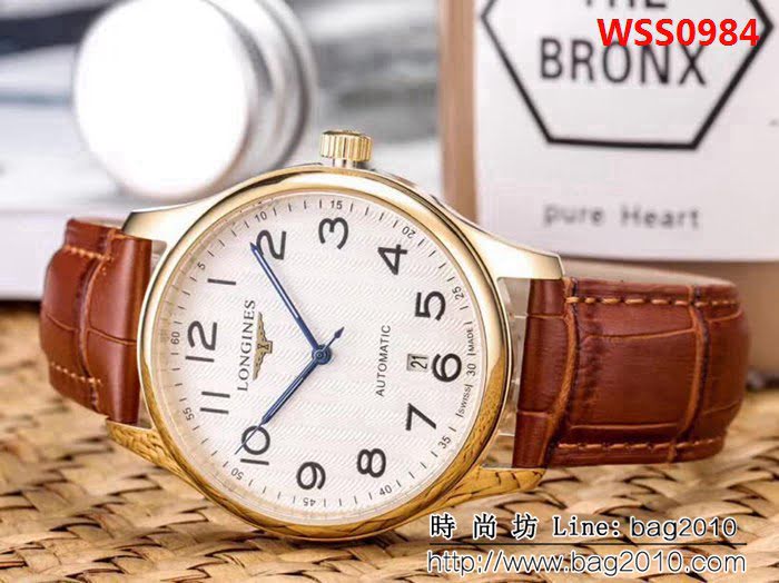 LONGINES浪琴 經典大三針 全自動機械 精品男士腕表 WSS0984