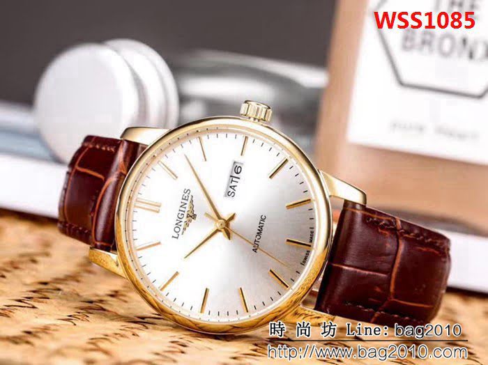 LONGINES浪琴 經典大三針 全自動機械 精品男士腕表 WSS1085