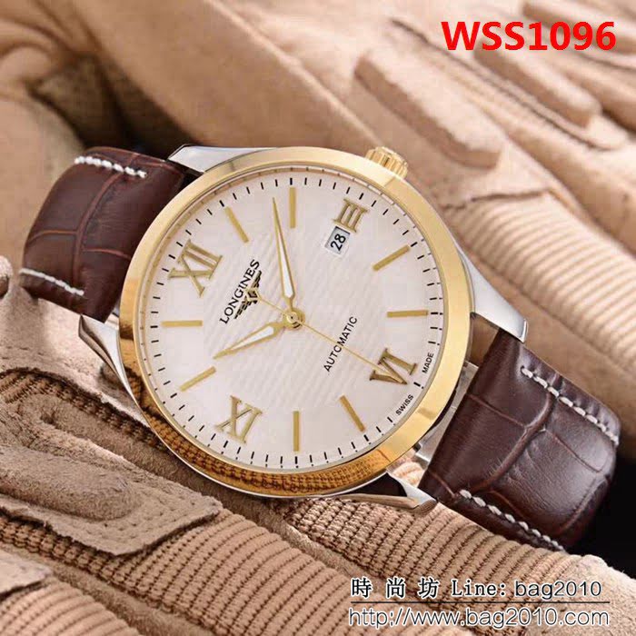 LONGINES浪琴 經典大三針 全自動機械 精品男士腕表 WSS1096