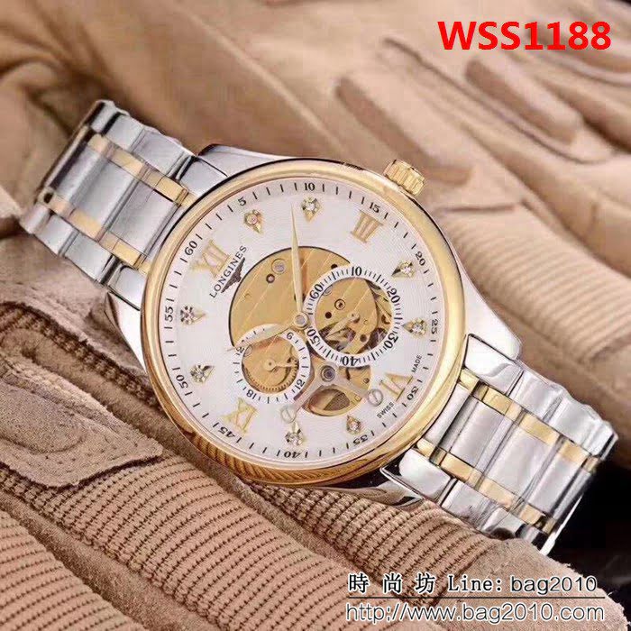 LONGINES浪琴 名匠系列 獨特四針分離精品男士腕表 WSS1188