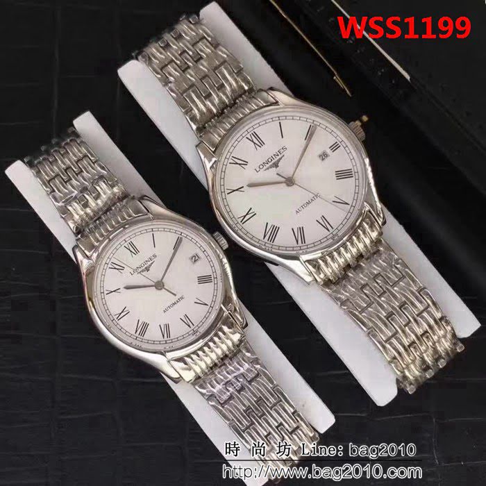 LONGINES浪琴 全自動機械 情侶對表 WSS1199