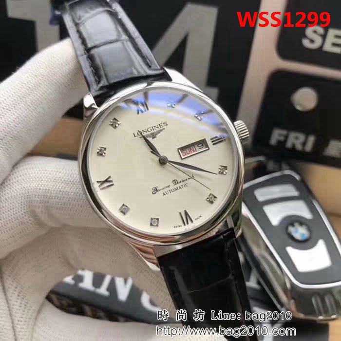 LONGINES浪琴 2018最新款 時尚男士腕表 WSS1299