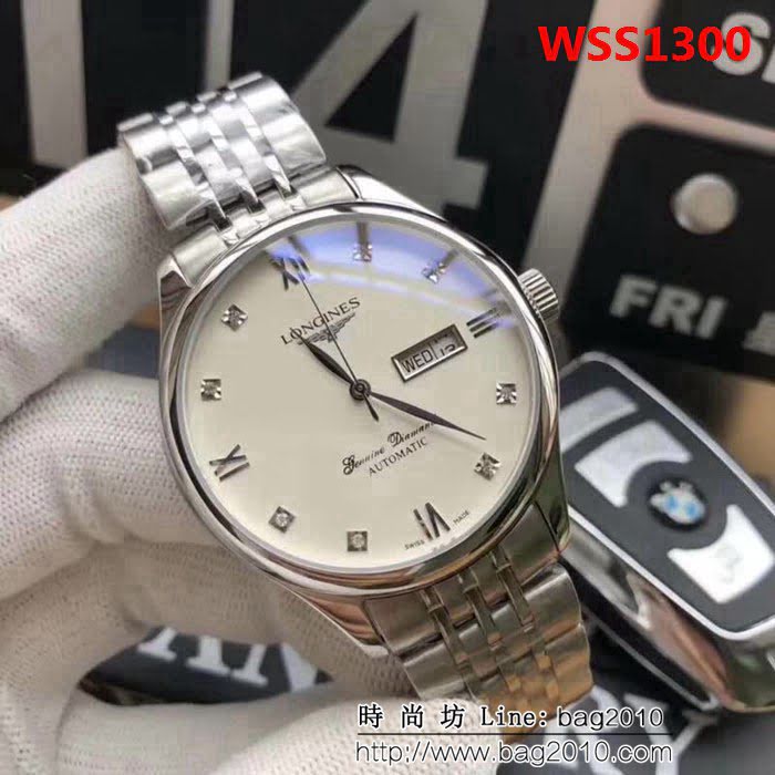 LONGINES浪琴 2018最新款 時尚男士腕表 WSS1300