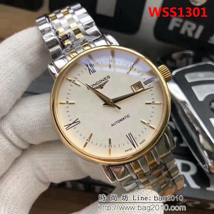 LONGINES浪琴 2018最新款 博雅系列時尚男士腕表 WSS1301