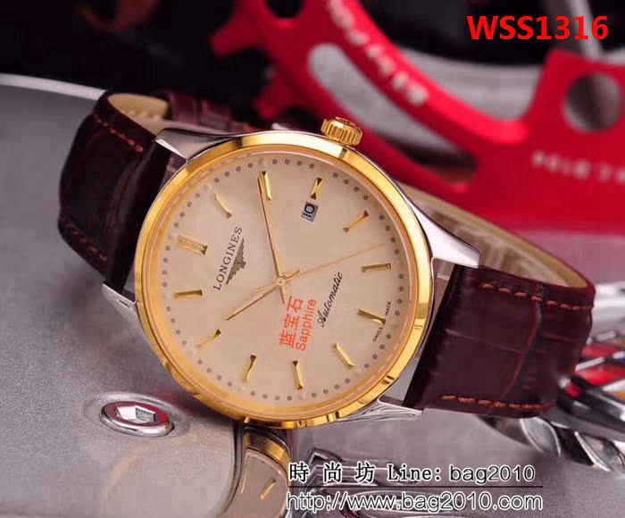 LONGINES浪琴 新品首發 商務正裝男士腕表 WSS1316