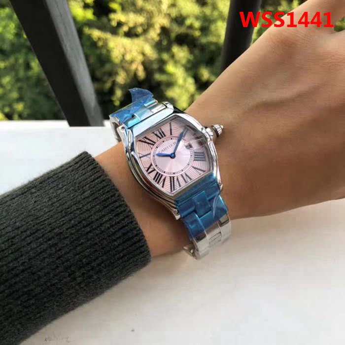 CARTIER卡地亞 車頭燈系列 時尚潮流女士腕表 WSS1441
