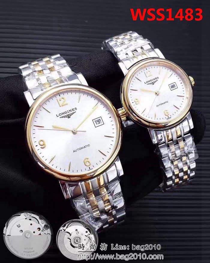 LONGINES浪琴 經典瑰麗 情侶機械對表 WSS1483