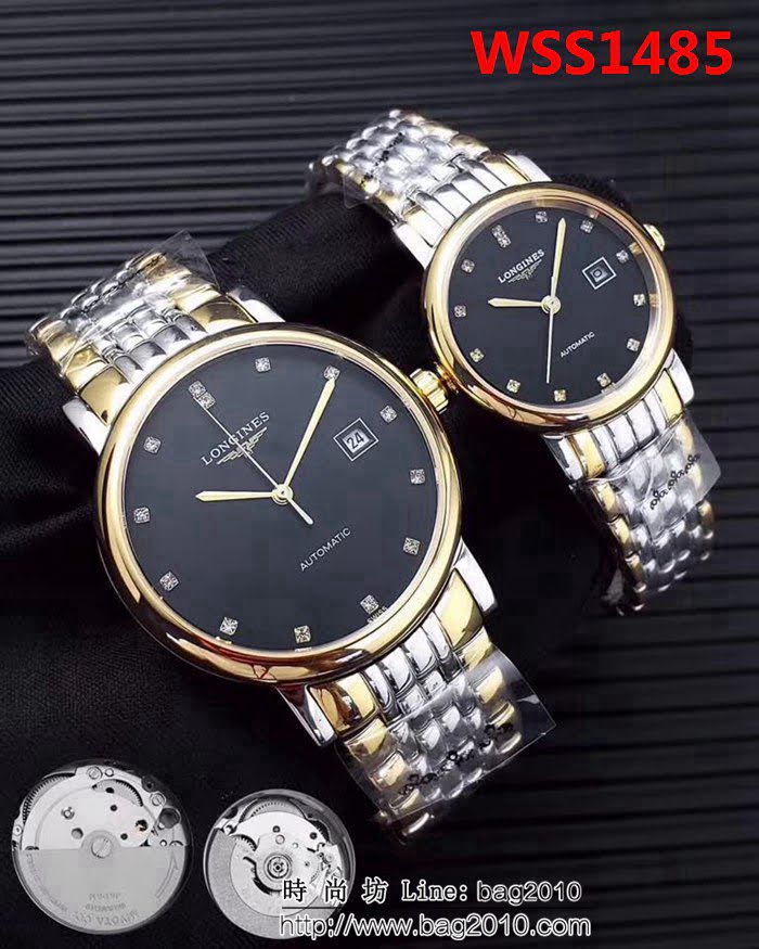 LONGINES浪琴 經典瑰麗 情侶機械對表 WSS1485