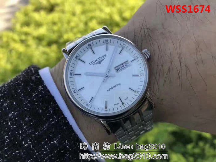 LONGINES浪琴 最新實拍 精緻款男士腕表 WSS1674