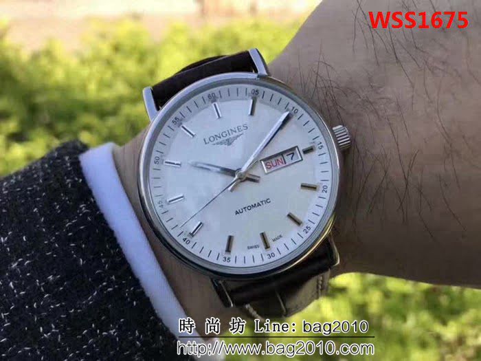 LONGINES浪琴 最新實拍 精緻款男士腕表 WSS1675