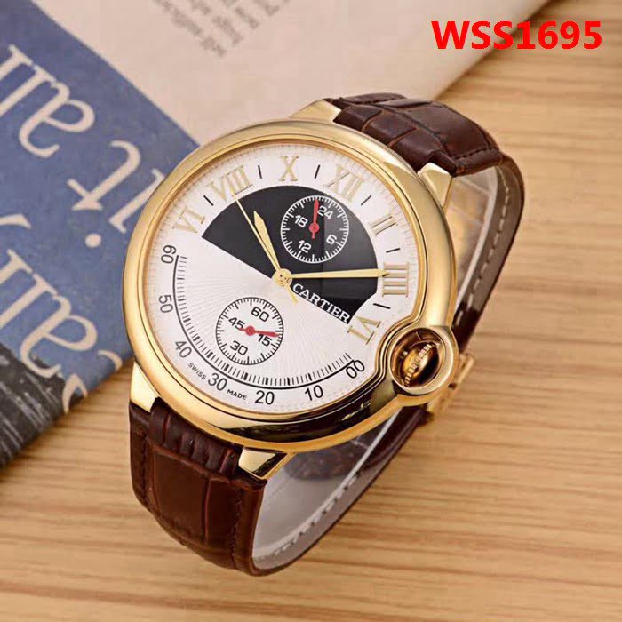 CARTIER卡地亞 新品上市經典百搭 精品男士腕表 WSS1695