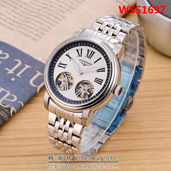 LONGINES浪琴 新品上市恒動雙飛輪 精品男士腕表 WSS1697