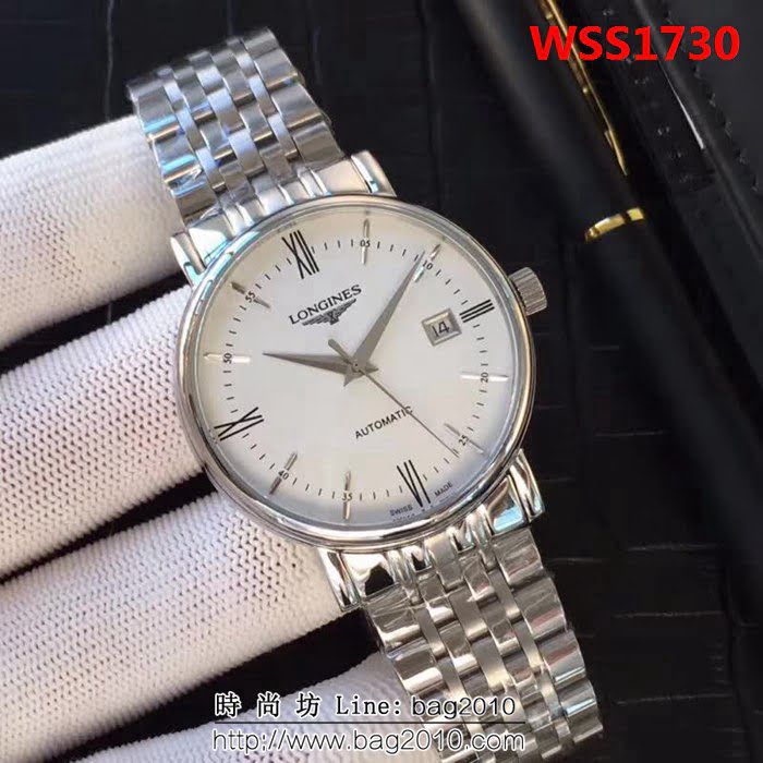 LONGINES浪琴 簡約時尚 全自動機械男士腕表 WSS1730