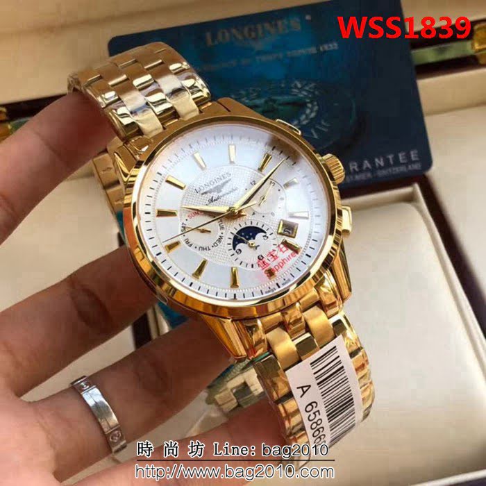 LONGINES浪琴 經典新款 高品質男士腕表 WSS1839
