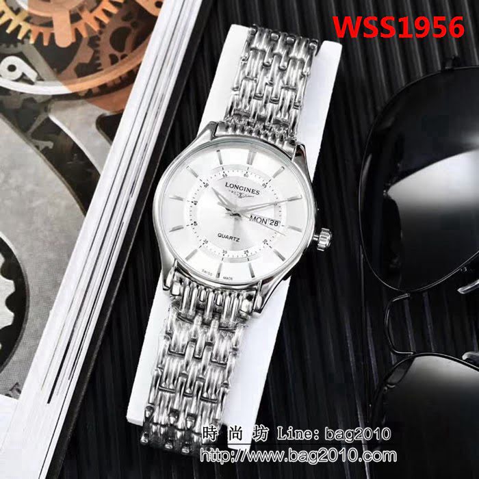 LONGINES浪琴 高級藍寶石 石英男士腕表 WSS1956