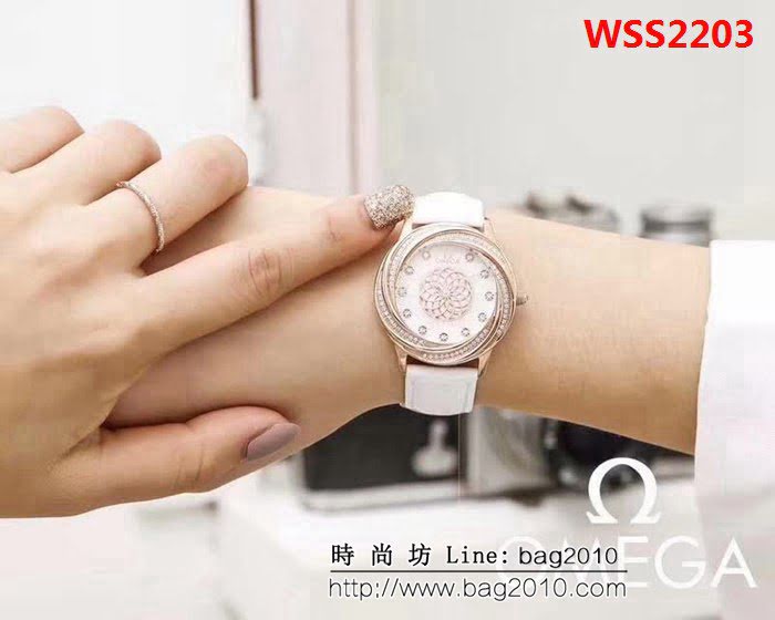 歐米茄OMEGA 時尚水鑽 女士石英腕表 WSS2203