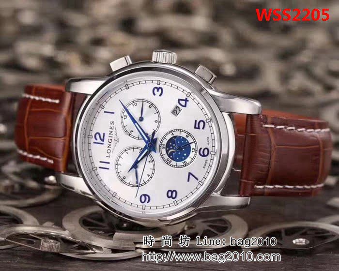 LONGINES浪琴 睿智風範 精緻款 頂級機械男士腕表 WSS2205