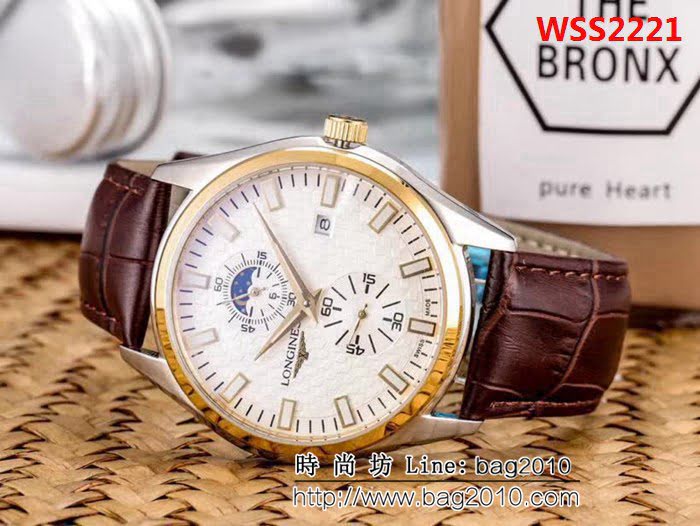 LONGINES浪琴 四針分離 全自動機械機精品男士腕表 WSS2221
