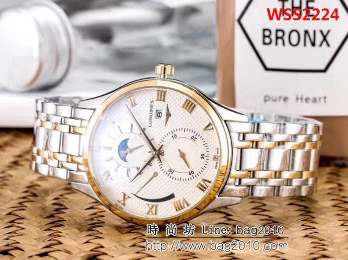LONGINES浪琴 多功能 全自動機械精品男士腕表 WSS2224