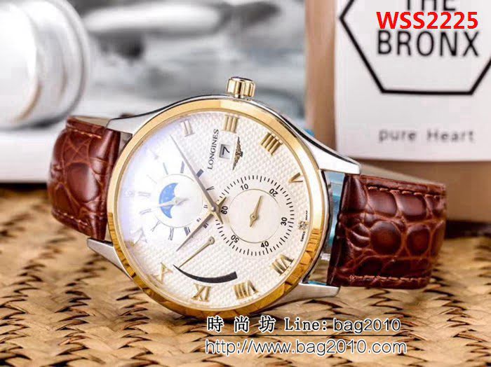 LONGINES浪琴 多功能 全自動機械精品男士腕表 WSS2225