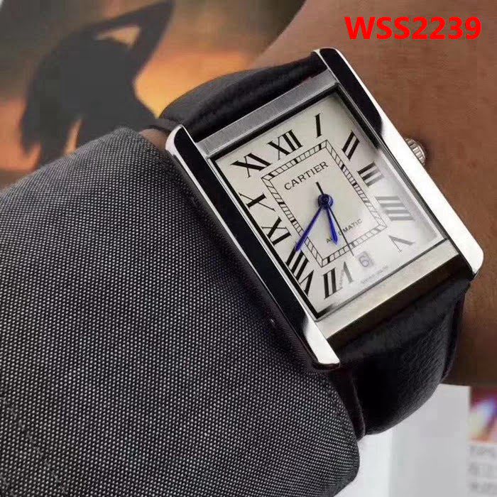 CARTIER卡地亞 坦克 經典機械情侶腕表 WSS2239