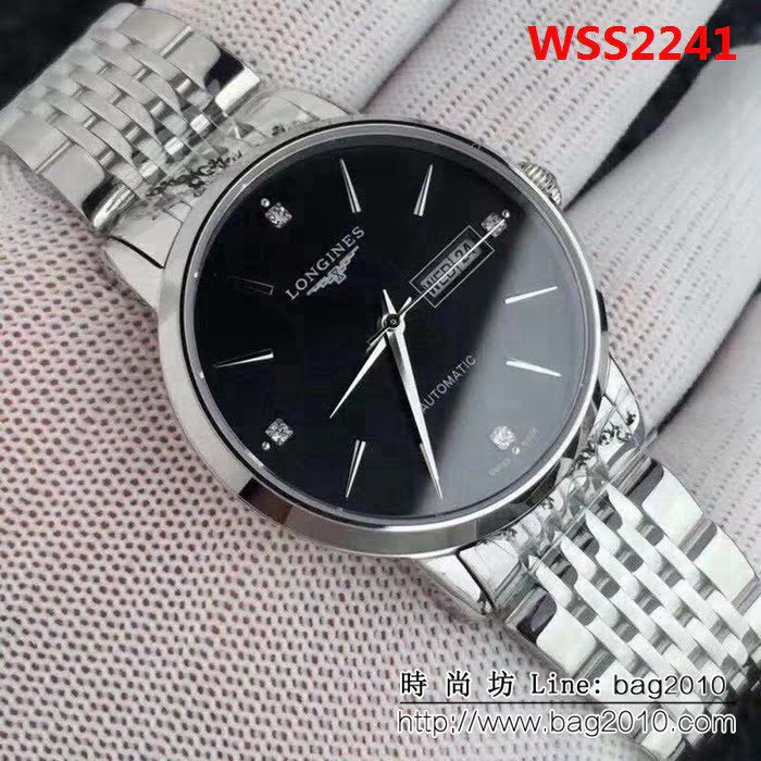 LONGINES浪琴 商務百搭 時尚薄款男士腕表 WSS2241