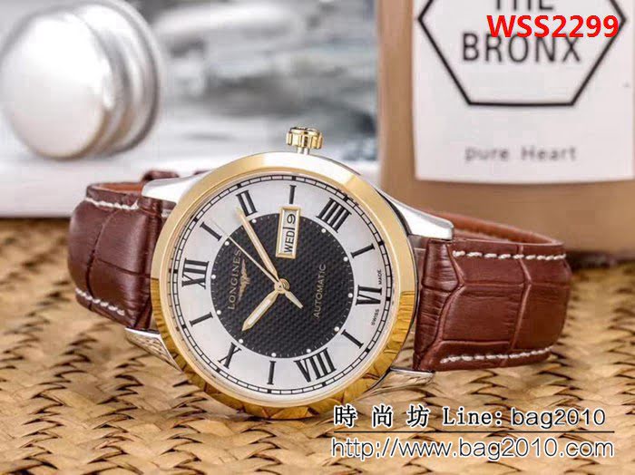 LONGINES浪琴 經典大三針 全自動機械 精品男士腕表 WSS2299