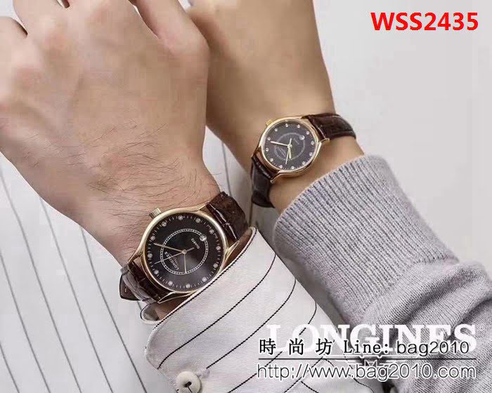 LONGINES浪琴 銷量冠軍 精緻情侶對表 WSS2435