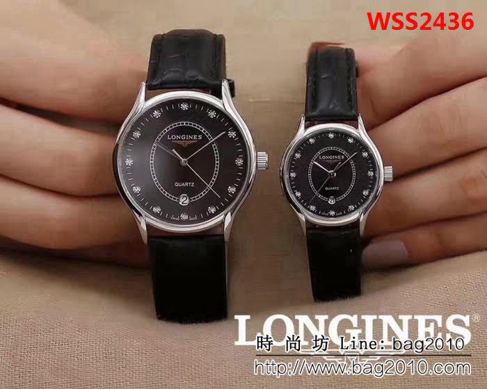 LONGINES浪琴 銷量冠軍 精緻情侶對表 WSS2436
