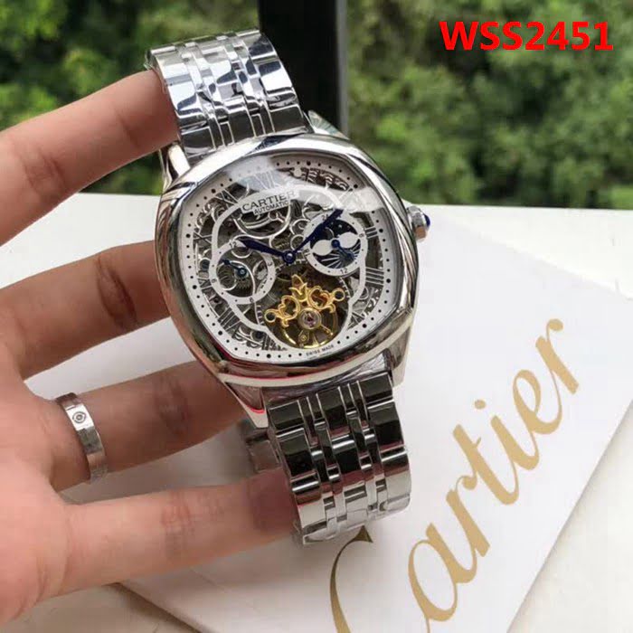 CARTIER卡地亞 最新設計鏤空新品 精品男士腕表 WSS2451