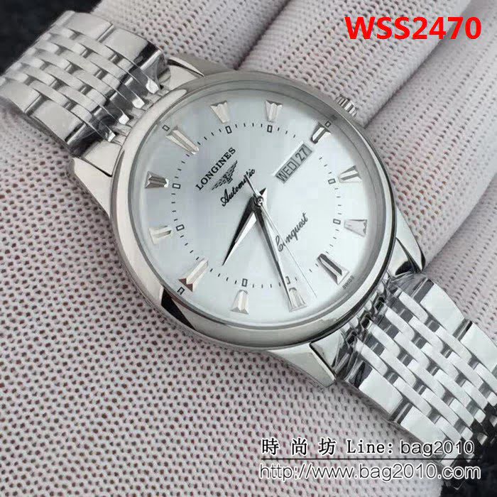 LONGINES浪琴 高貴時尚 西鐵城機芯男士精品腕表 WSS2470