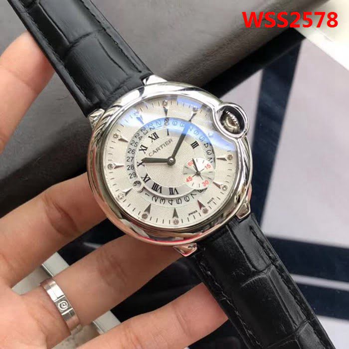 CARTIER卡地亞 新款 獨家首發 簡約時尚精品男士腕表 WSS2578
