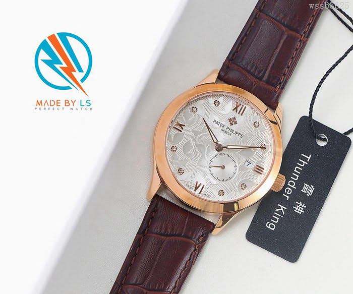 百達翡麗PATEK PHILPPE LS精品 新款 進口全自動機械機芯 316精鋼表殼 小牛皮錶帶 高端情侶對表  wssb3625