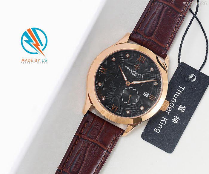 百達翡麗PATEK PHILPPE LS精品 新款 進口全自動機械機芯 316精鋼表殼 小牛皮錶帶 高端情侶對表  wssb3626