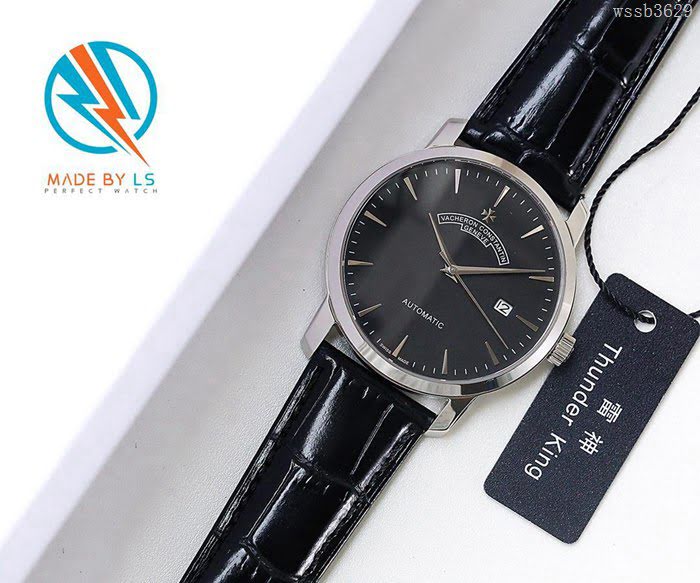 江詩丹頓 Vacheron Constantin LS精品 2018新款 進口9015機芯 小牛皮原裝蝴蝶扣 超強防水 高檔男士腕表  wssb3629