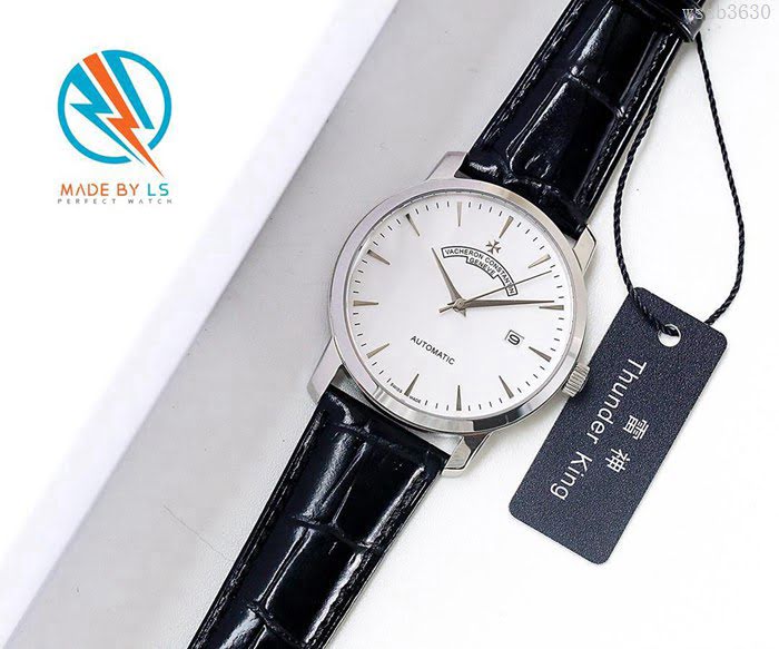 江詩丹頓 Vacheron Constantin LS精品 2018新款 進口9015機芯 小牛皮原裝蝴蝶扣 超強防水 高檔男士腕表  wssb3630